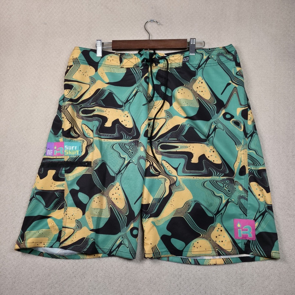 Immersion Research iR Surf Board Shorts Mens 38 Swim Trunks Retro‎ 90s Kayak